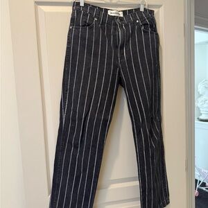 Striped Black and White Jeans